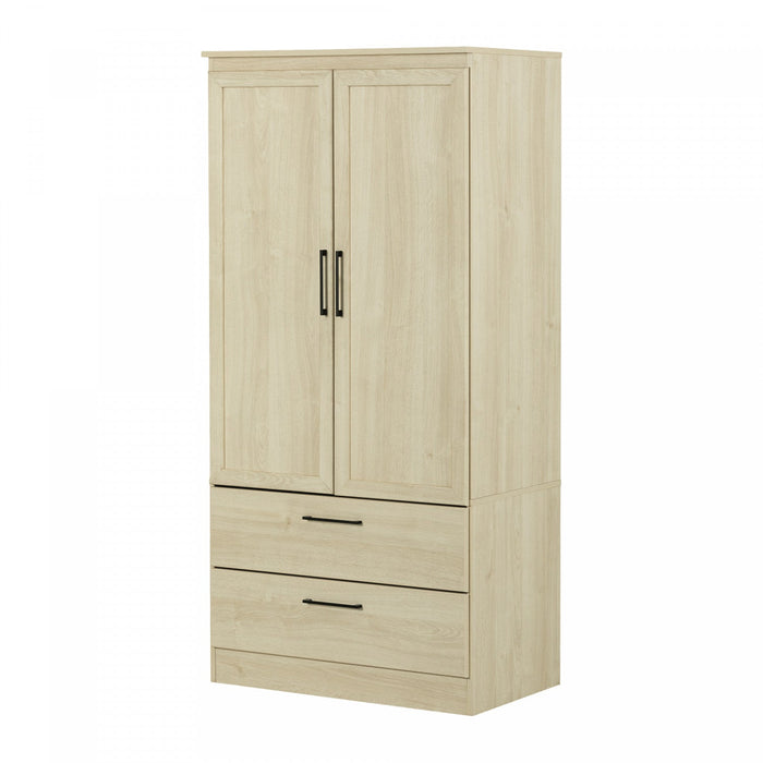 Acapella Wardrobe Armoire - Bleached Oak | Acapella Armoire Penderie - Chene Blanchi