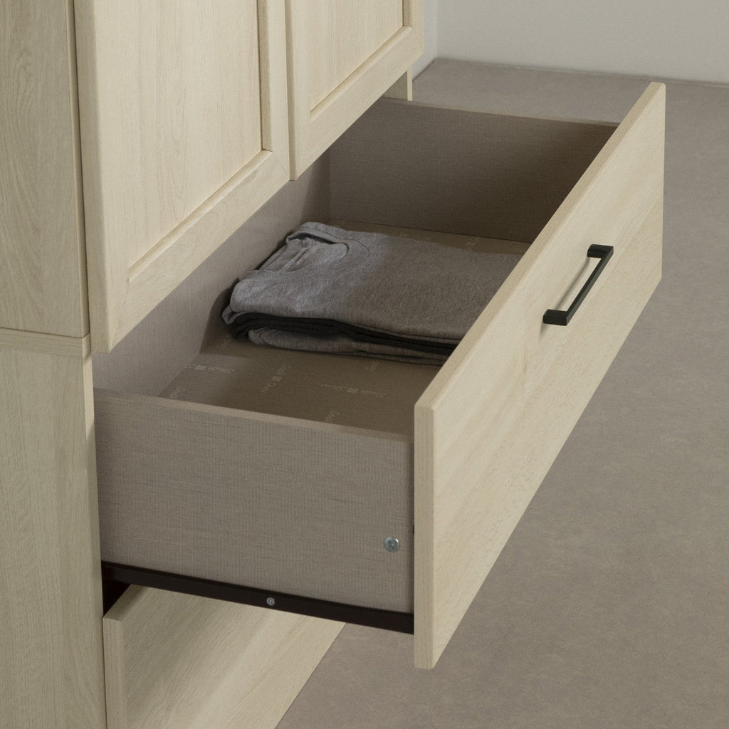 Acapella Wardrobe Armoire - Bleached Oak | Acapella Armoire Penderie - Chene Blanchi