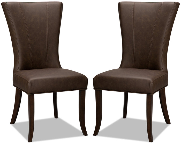 Bree Dining Chair, Set of 2 – Brown|Chaise de salle à manger Bree, ensemble de 2 – brune|BREECDSP