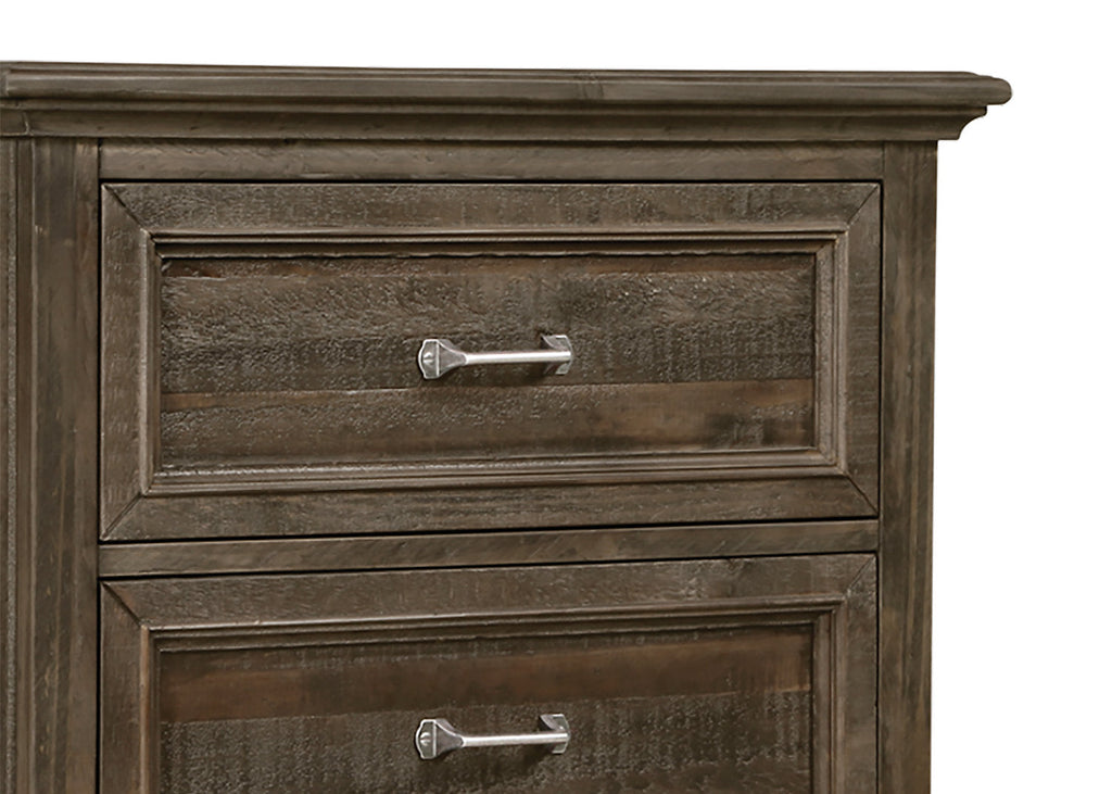 Calistoga 6-Piece King Bedroom Package with 2 Nightstands – Weathered Charcoal|Ensemble Calistoga 6 pièces avec très grand lit et 2 tables de nuit - anthracite vieilli