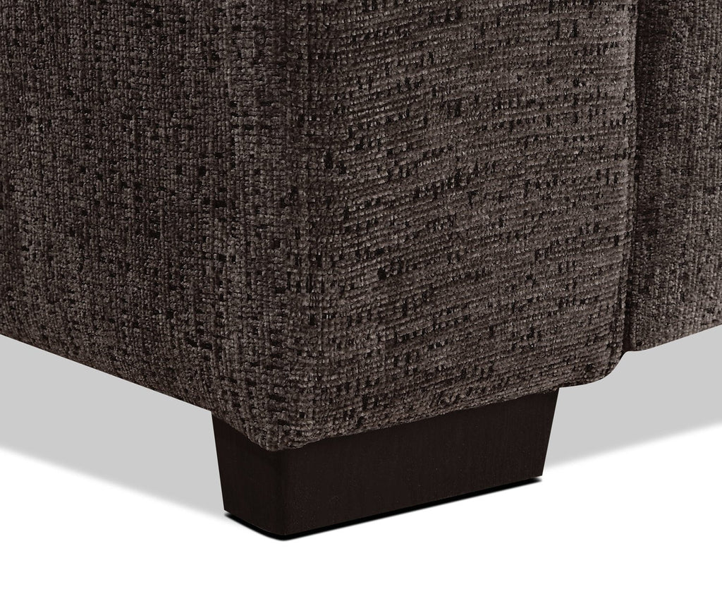 Conor Chenille Full-Size Sleeper Sofa – Ebony|Sofa-lit double Conor en chenille - ébène|CONORESB - Open-Box