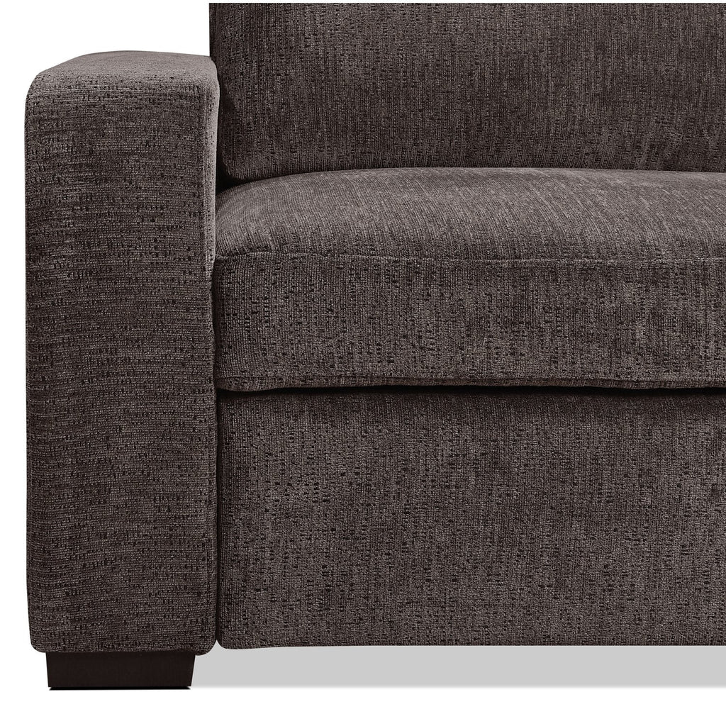Conor Chenille Full-Size Sleeper Sofa – Ebony|Sofa-lit double Conor en chenille - ébène|CONORESB - Open-Box