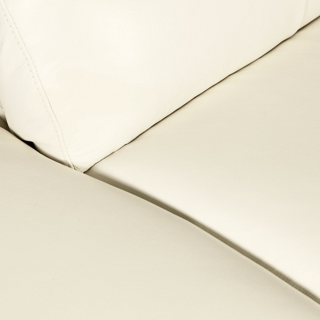 Romeo 3-Piece Genuine Leather Left-Facing Sectional - Beige|Sofa sectionnel de gauche Romeo 3 pièces en cuir véritable - beige|ROMEBLS3