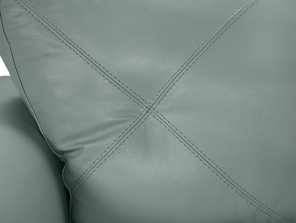 Vita 100% Genuine Leather Sofa – Sea Foam|Sofa Vita en cuir 100 % véritable - écume de mer|VITA-S - Open-Box