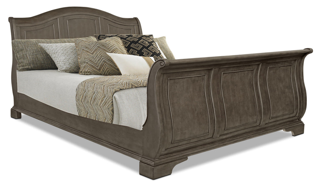 Carmen 7-Piece King Bedroom Package – Grey|Ensemble de chambre à coucher Carmen 7 pièces avec très grand lit - gris|CARMGKP7