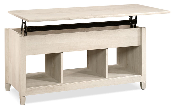 Edge Water Coffee Table with Lift Top – Chalked Chestnut|Table à café Edge Water avec dessus relevable - marron blanchi|EDC41CTB