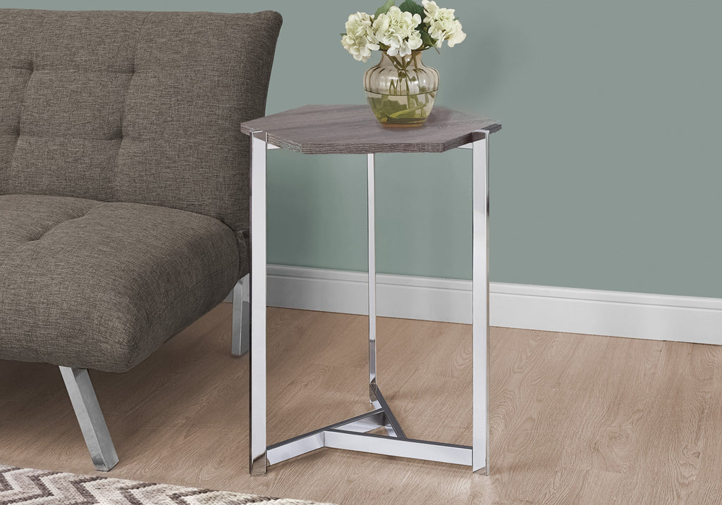Atka Accent Table – Dark Taupe|Table d'appoint Atka - taupe foncé|ATKTPCST