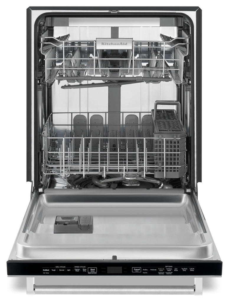 KitchenAid Built-In Top-Control Dishwasher with Dynamic Wash Arms – KDTM404EBS|Lave-vaisselle encastré KitchenAid – KDTM404EBS|KDTM404E