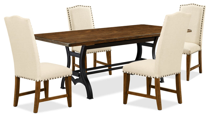 Alpine 5-Piece Dining Package – Beige|Ensemble de salle à manger Alpine 5 pièces - beige