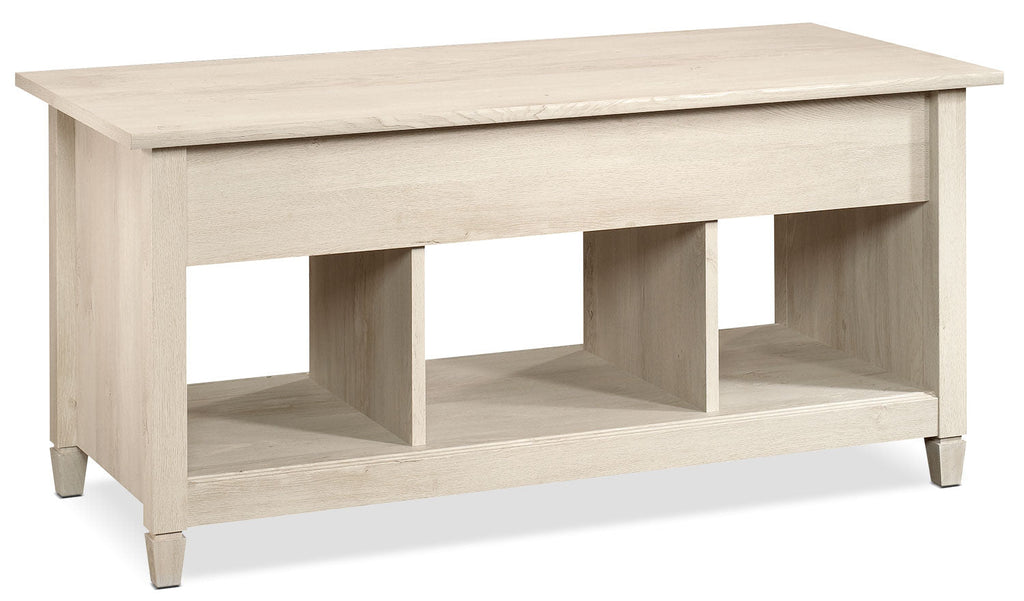 Edge Water Coffee Table with Lift Top – Chalked Chestnut|Table à café Edge Water avec dessus relevable - marron blanchi|EDC41CTB