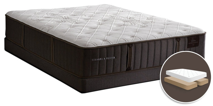 Stearns & Foster Finsbury Firm Split Queen Mattress Set|Ensemble matelas ferme divisé Finsbury de Stearns & Foster pour grand lit