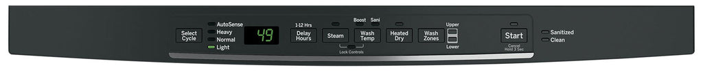 GE Tall-Tub Dishwasher with Hidden Controls – GDT545PGJBB|Lave-vaisselle GE à cuve haute avec commandes dissimulées - GDT545PGJBB