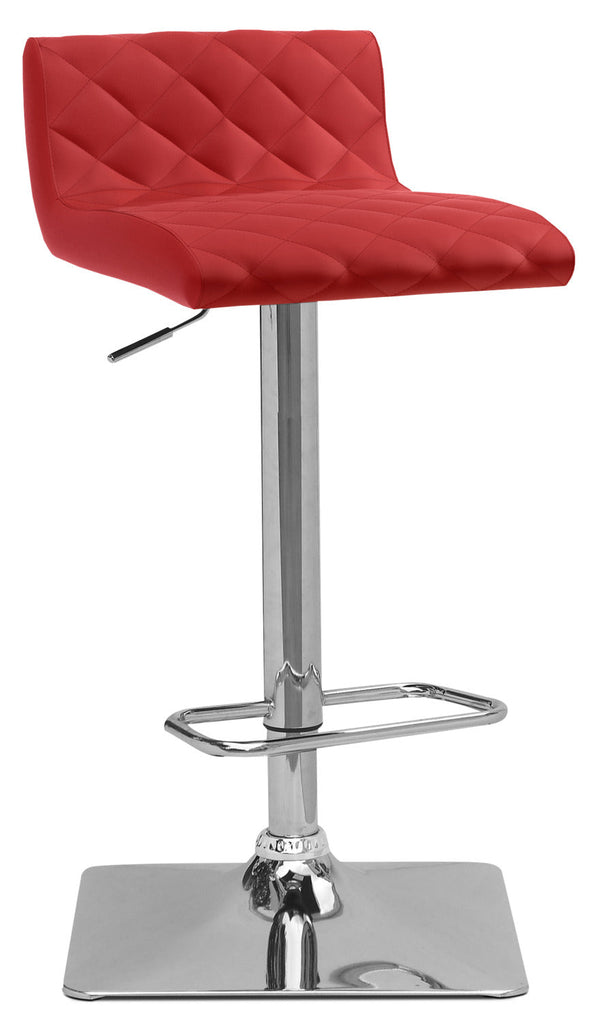 Coen Adjustable Bar Stool, Set of 2 – Red|Tabouret bar réglable Coen, ensemble de 2 - rouge|COENRDBP