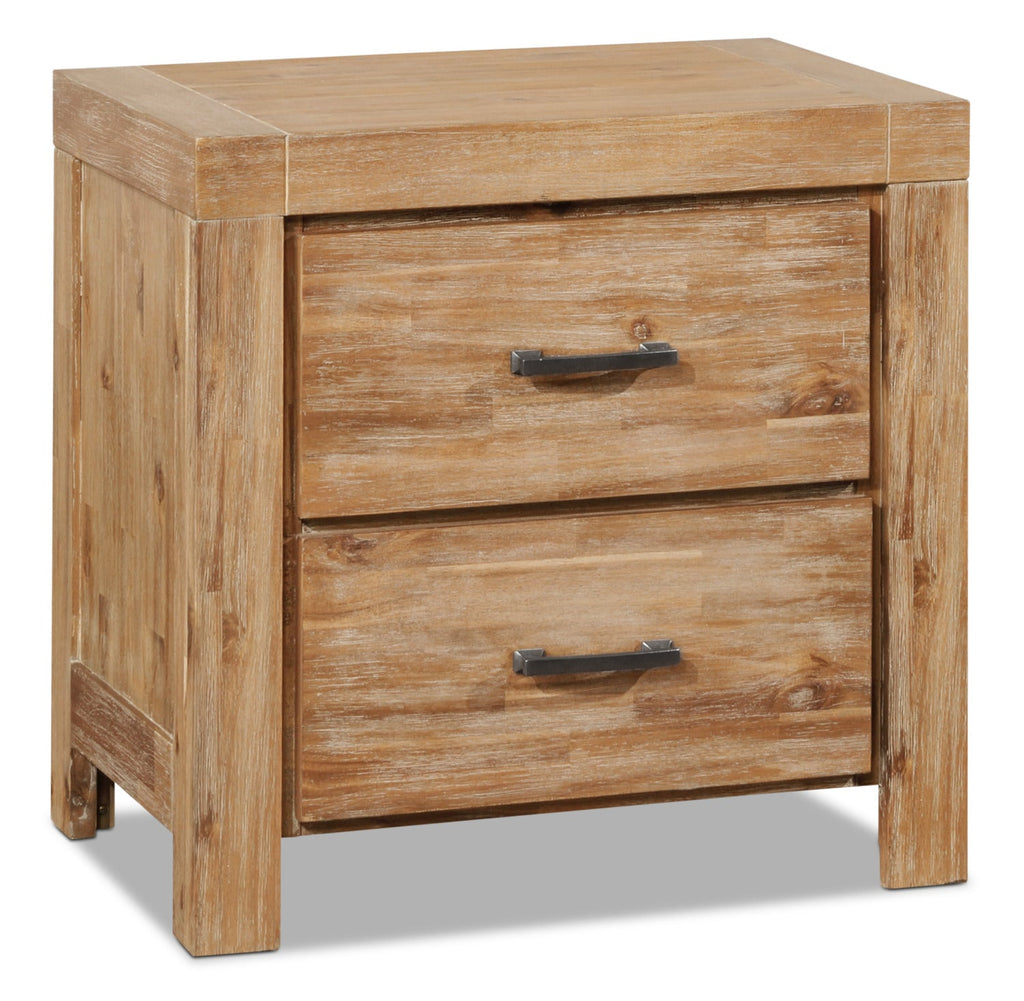 Acadia 5-Piece King Storage Bedroom Package with Chest and Nightstand|Ensemble Acadia 5 pièces avec très grand lit de rangement, commode verticale et table de nuit