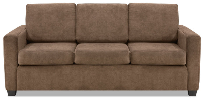 Becca Chenille Full-Size Sofa Bed – Cappuccino|Sofa-lit double Becca en chenille –  cappuccino