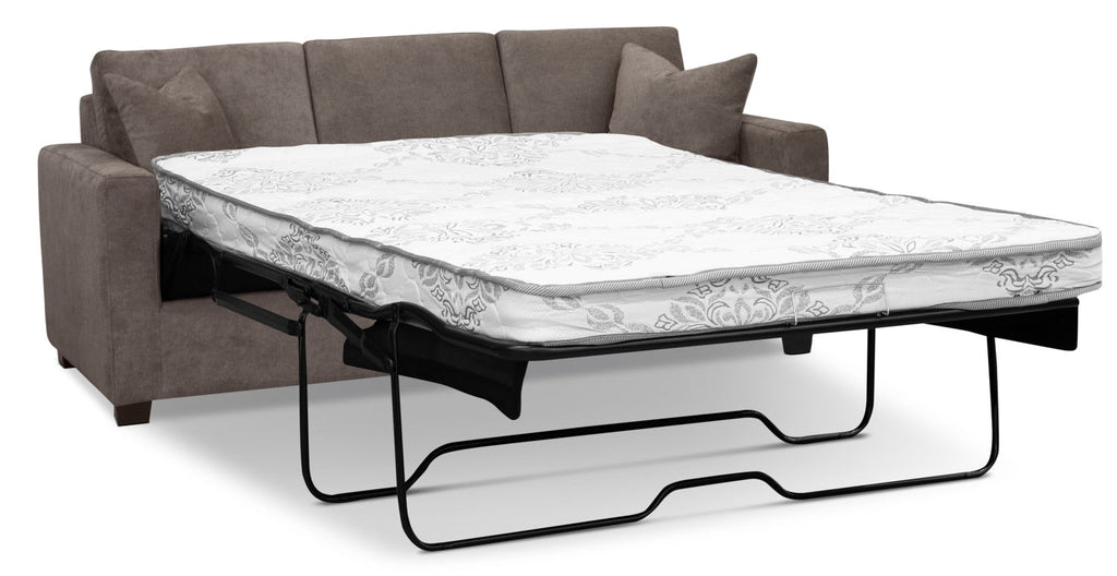 Becca Chenille Full-Size Sofa Bed – Charcoal|Sofa-lit double Becca en chenille –  anthracite