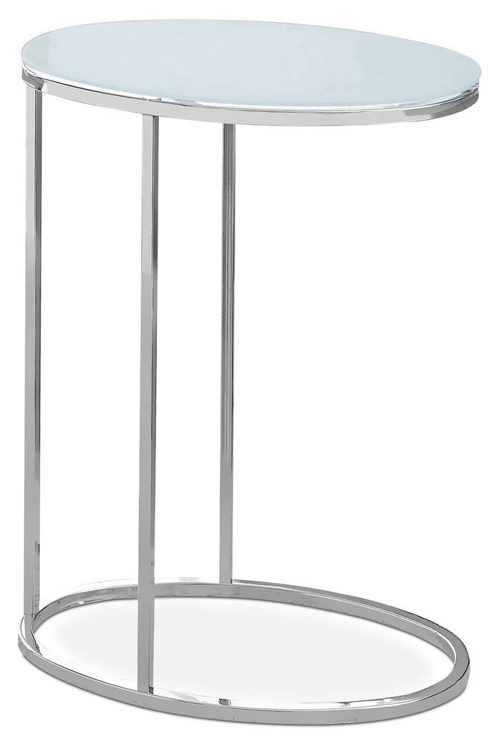 Acklie Accent Table – Frosted Glass|Table d'appoint Acklie - verre givré|ACKCHCST