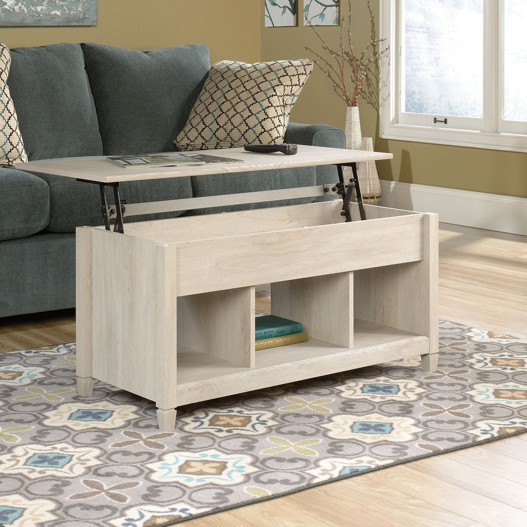 Edge Water Coffee Table with Lift Top – Chalked Chestnut|Table à café Edge Water avec dessus relevable - marron blanchi|EDC41CTB