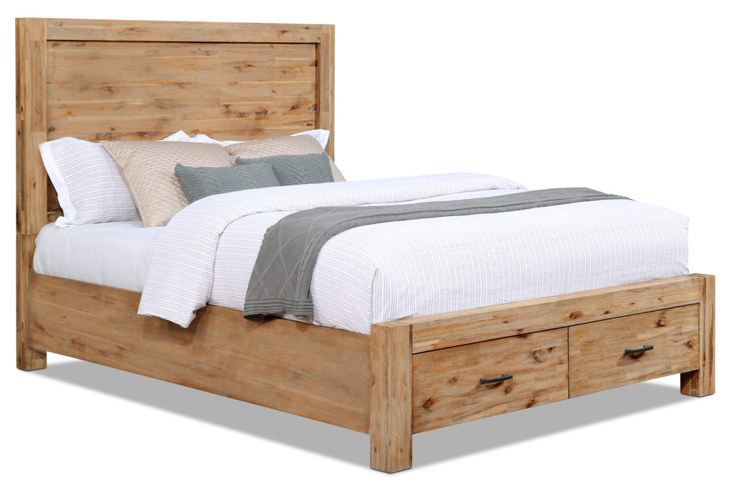 Acadia 7-Piece Queen Storage Bedroom Package|Ensemble de chambre à coucher Acadia 7 pièces avec grand lit de rangement|ACADCQP7