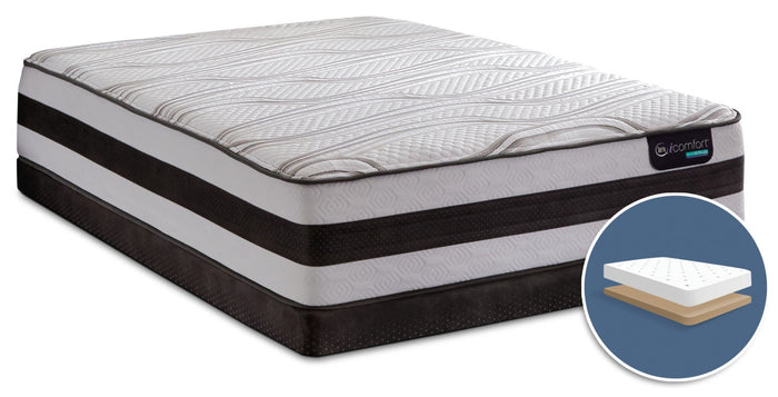 Serta iComfort® Hybrid Valentine Firm Low-Profile King Mattress Set|Ensemble matelas ferme à profil bas Valentine Hybride iComfort de Serta pour très grand lit