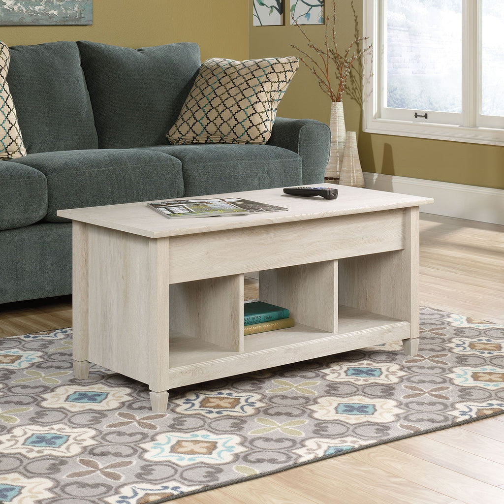 Edge Water Coffee Table with Lift Top – Chalked Chestnut|Table à café Edge Water avec dessus relevable - marron blanchi|EDC41CTB