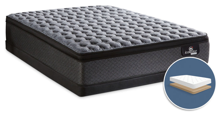 Serta® iCollection® Senna Firm Euro-Top Low-Profile King Mattress Set|Ensemble matelas ferme à Euro-plateau à profil bas Senna iCollection de Serta pour très grand lit