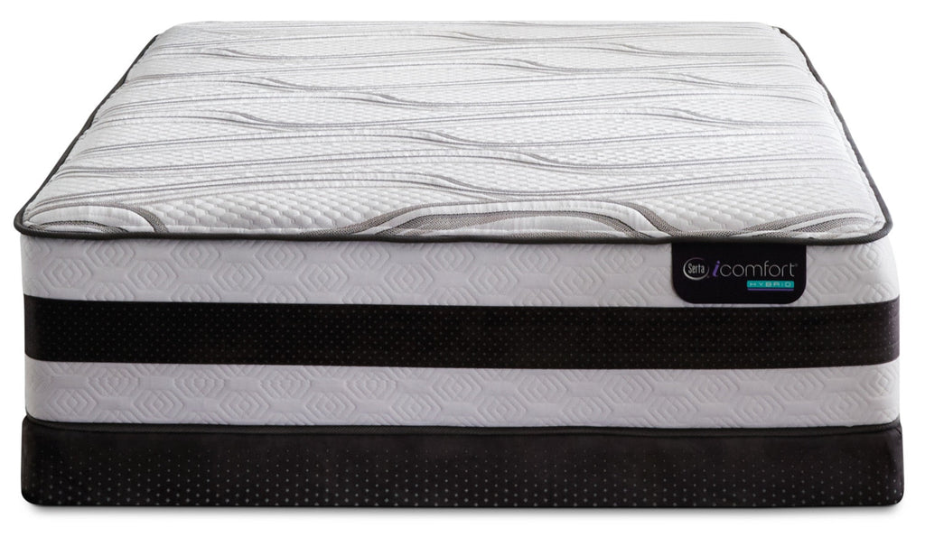 Serta iComfort® Hybrid Valentine Firm Low-Profile Split Queen Mattress Set|Ensemble matelas ferme divisé à profil bas Valentine Hybride iComfort de Serta pour grand lit