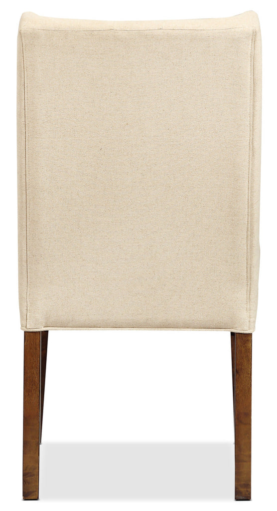 Alpine Upholstered Parson Chair – Beige|Chaise de pasteur rembourrée Alpine – beige