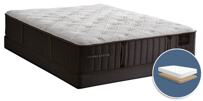 Stearns & Foster Finsbury Firm Low-Profile Queen Mattress Set|Ensemble matelas ferme à profil bas Finsbury de Stearns & Foster pour grand lit