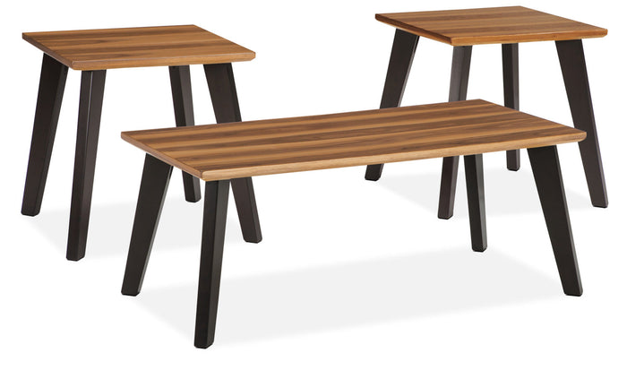 Nilsson 3-Piece Coffee and Two End Tables Package|Ensemble de table à café et deux tables de bout Nilsson 3 pièces