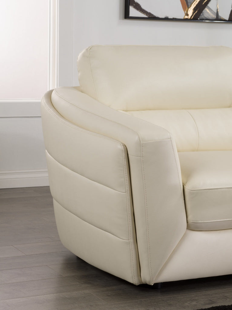 Romeo 4-Piece Genuine Leather Right-Facing Sectional - Beige|Sofa sectionnel de droite Romeo 4 pièces en cuir véritable - beige|ROMEBRS4