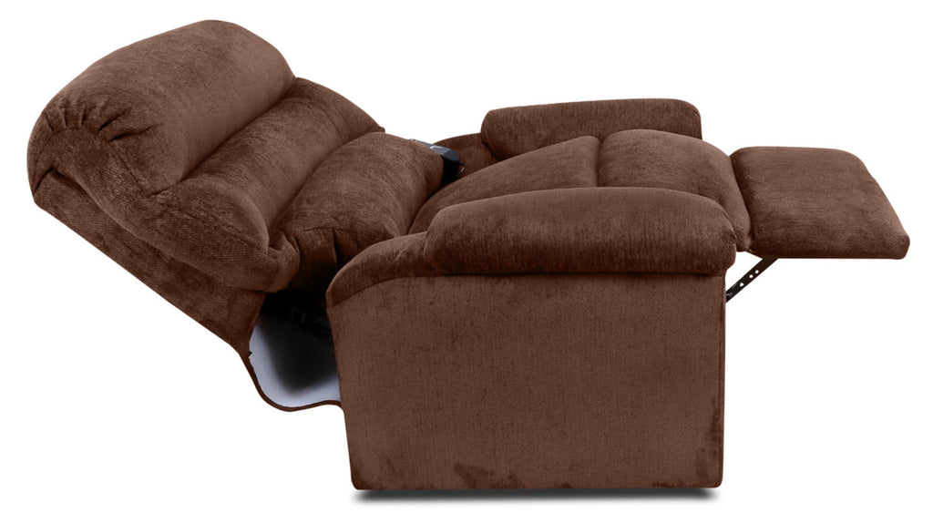 477 Chenille 3-Position Power Lift Chair – Walnut|Fauteuil basculeur à inclinaison électrique 477 à 3 positions en chenille - noyer