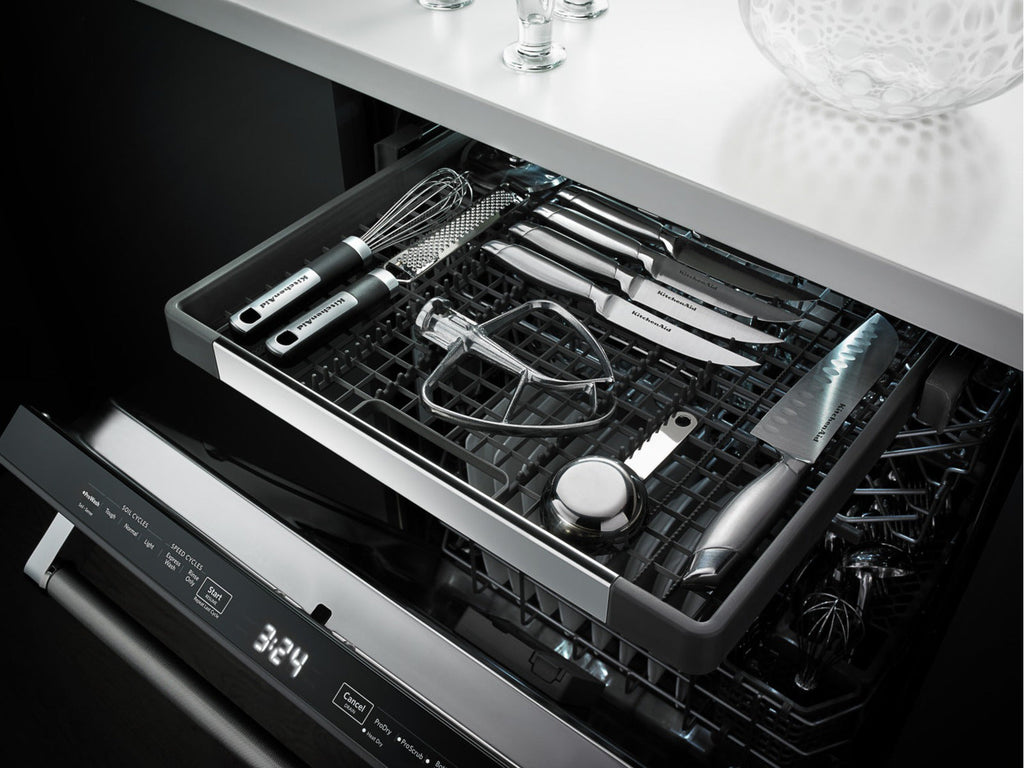 KitchenAid Built-In Top-Control Dishwasher with Dynamic Wash Arms – KDTM404EBS|Lave-vaisselle encastré KitchenAid – KDTM404EBS|KDTM404E