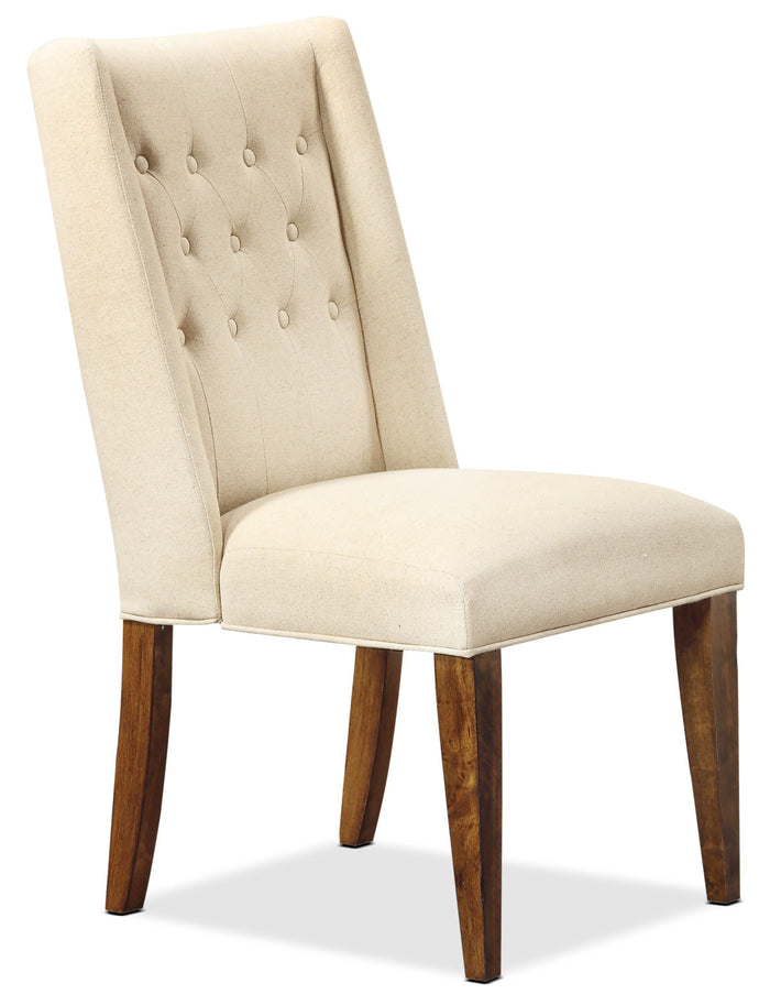 Alpine Upholstered Parson Chair – Beige|Chaise de pasteur rembourrée Alpine – beige