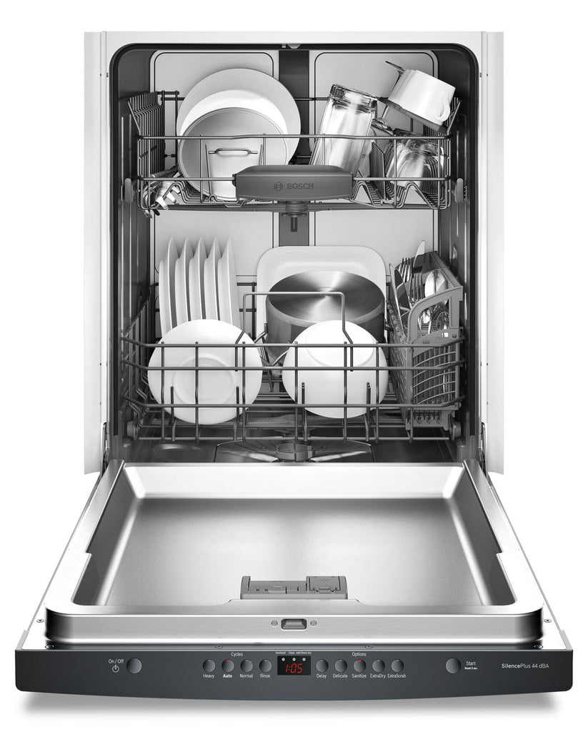 Bosch 300 Series Scoop Handle Built-In Dishwasher – SHS63VL6UC|Lave-vaisselle encastré Bosch de série 300 avec poignée en retrait et troisième panier - SHS63VL6UC|SHS63VL6