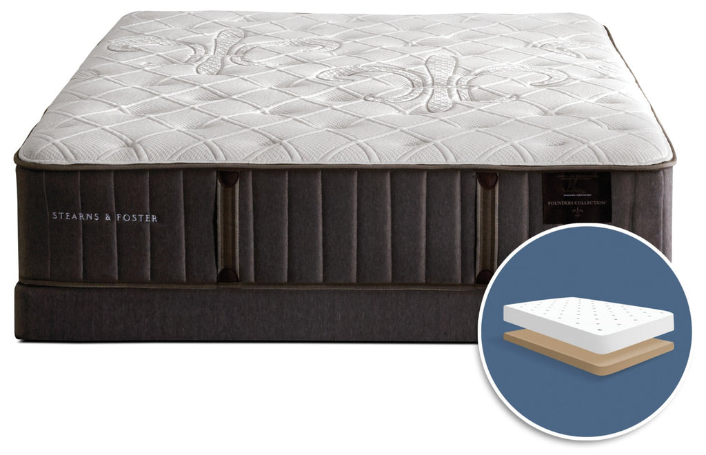 Stearns & Foster Finsbury Firm Low-Profile Full Mattress Set|Ensemble matelas ferme à profil bas Finsbury de Stearns & Foster pour lit double