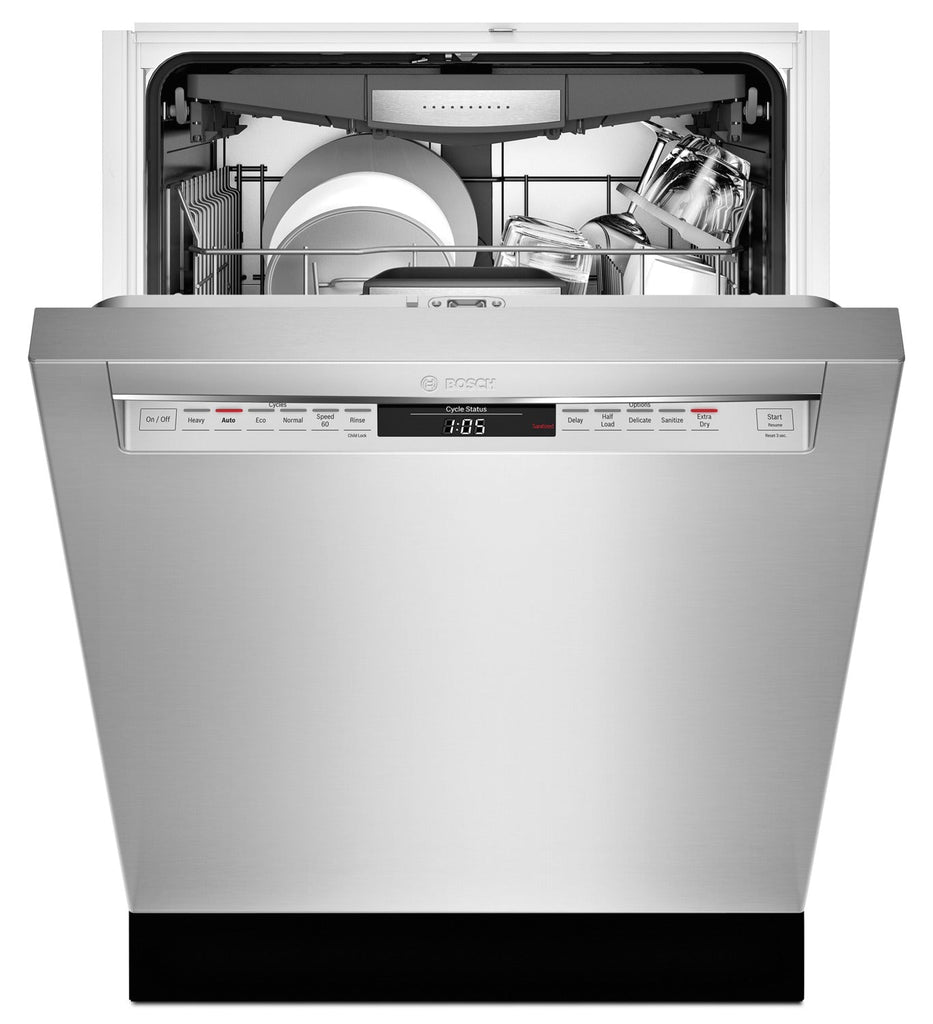 Bosch 800 Series Recessed Handle Built-In Dishwasher – SHEM78W55N|Lave-vaisselle encastré Bosch de série 800 avec poignée encastrée - SHEM78W55N|SHEM7855