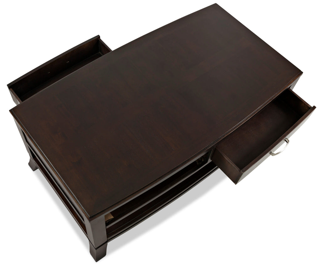 Downtown Coffee Table with Casters - Merlot|Table à café Downtown - merlot|DOW48CTB