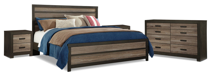 Harlinton 6-Piece King Bedroom Package with 2 Nightstands|Ensemble de chambre à coucher Harlinton 6 pièces avec très grand lit et 2 tables de nuit