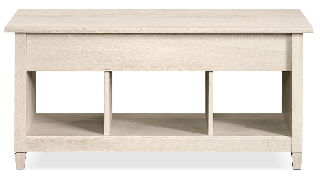 Edge Water Coffee Table with Lift Top – Chalked Chestnut|Table à café Edge Water avec dessus relevable - marron blanchi|EDC41CTB