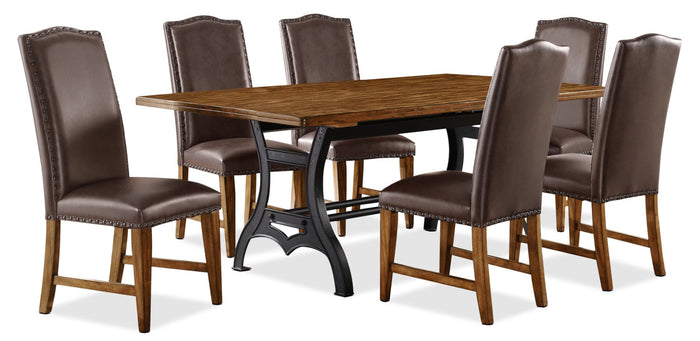 Alpine 7-Piece Dining Package – Brown|Ensemble de salle à manger Alpine 7 pièces - brun