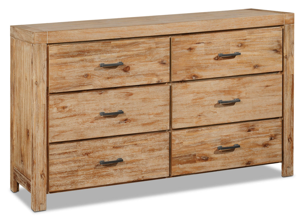 Acadia 6-Piece King Storage Bedroom Package with 2 Nightstands|Ensemble de chambre à coucher Acadia 6 pièces avec très grand lit de rangement et 2 tables de nuit
