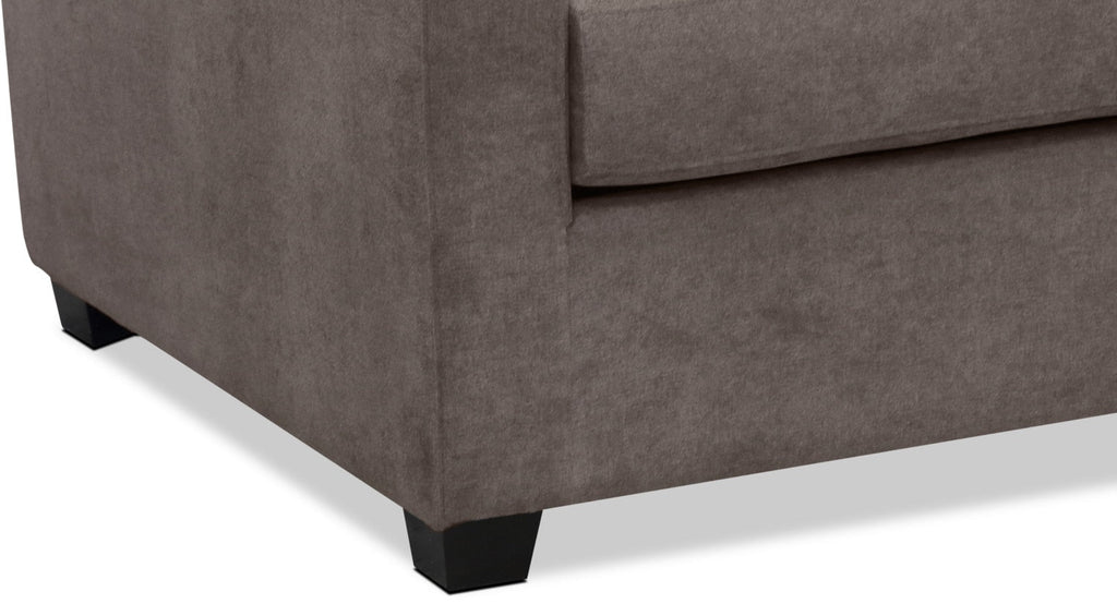 Becca Chenille Chair – Charcoal|Fauteuil Becca en chenille - anthracite