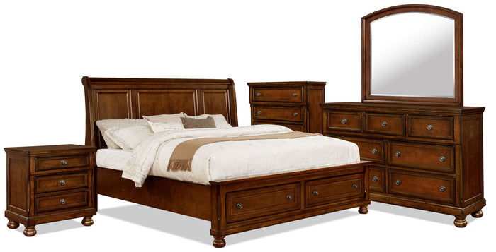 Chelsea 7-Piece King Storage Bedroom Package|Ensemble de chambre à coucher Chelsea 7 pièces avec très grand lit de rangement|CHELCKP7