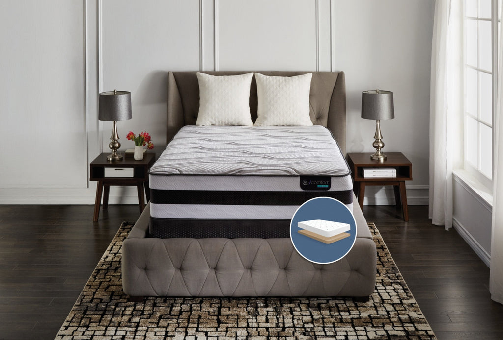 Serta iComfort® Hybrid Valentine Firm Low-Profile Queen Mattress Set|Ensemble matelas ferme à profil bas Valentine Hybride iComfort de Serta pour grand lit