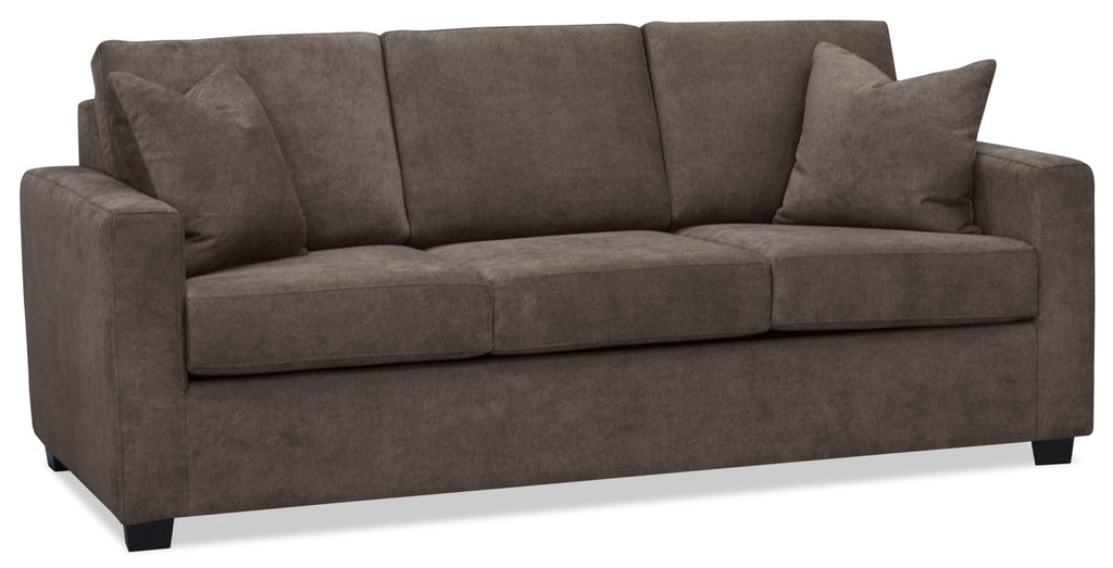 Becca Chenille Full-Size Sofa Bed – Charcoal|Sofa-lit double Becca en chenille –  anthracite