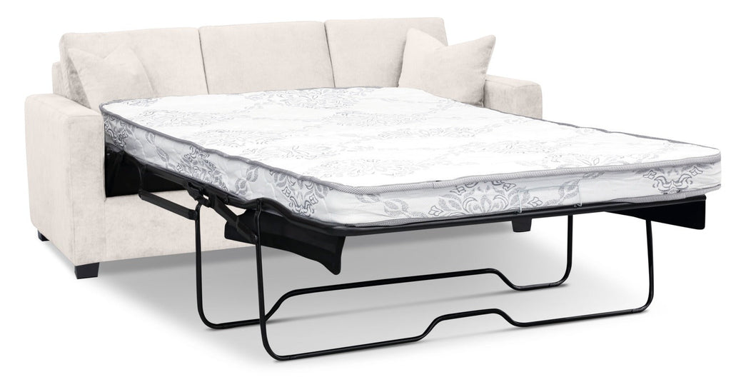 Becca Chenille Full-Size Sofa Bed – Silver|Sofa-lit double Becca en chenille –  argenté