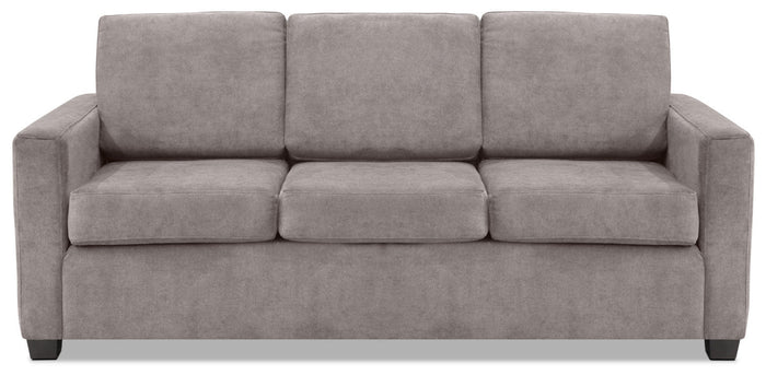 Becca Chenille Full-Size Sofa Bed – Ash|Sofa-lit double Becca en chenille –  cendre
