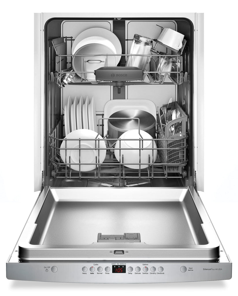 Bosch 300 Series Scoop Handle Built-In Dishwasher – SHS63VL5UC|Lave-vaisselle encastré Bosch de série 300 avec poignée en retrait et troisième panier - SHS63VL5UC|SHS63VL5