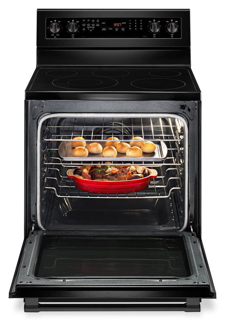 Maytag 6.4 Cu. Ft. Freestanding Electric Convection Range – YMER8800FB|Cuisinière électrique amovible Maytag de 6,4 pi³ à convection – YMER8800FB